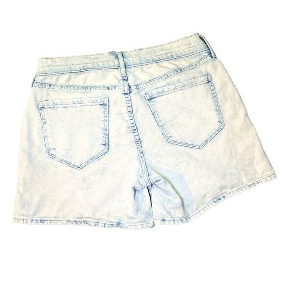 (6 for $25) Old Navy Mid-Rise‎ Boyfriend Shorts in Light Acid Wash Size 2 - Picture 2 of 4